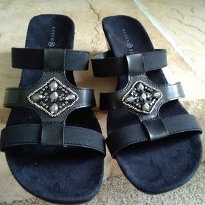 Karen Scott Embellished Sandals - NWOB